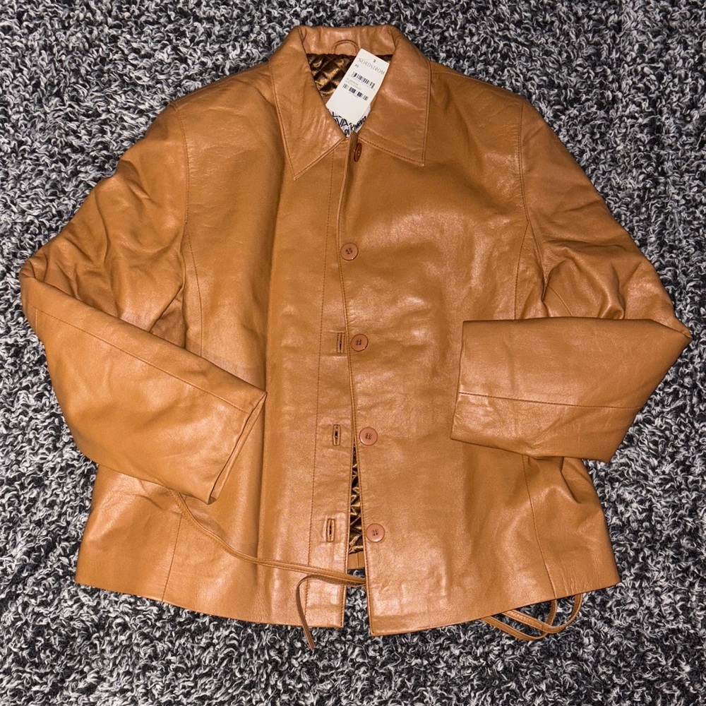 Women's Tan Leather Jacket